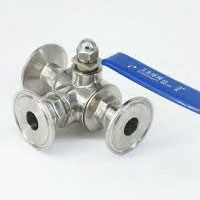 Three Way Tc End Ball Valve