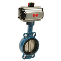 Pneumatic Cylinder Operated Butterfly Valve