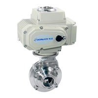 Electric butterfly ball valves