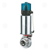 pneumatic butterfly-type ball valves+C-TOP