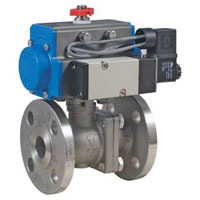 Pneumatic Flanged Ball Valves