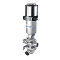 pneumatic reversing globe valve + steam sterilization