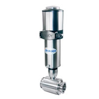 Pneumatic straight ball valves