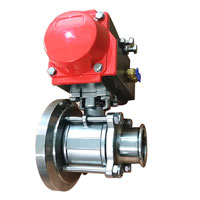 Pneumatic tank bottom ball valves