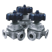 Three-way Biopharmaceutical Diaphragm Valve