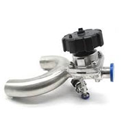 U-type Three-way Mini Biopharmaceutical Diaphragm Valve